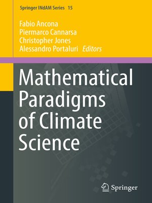 cover image of Mathematical Paradigms of Climate Science